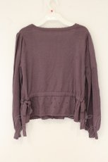 画像3: axes femme POETIQUE / バイオリン刺繍カーディガン M パープル O-26-08-04-100-AX-TO-IG-OS (3)
