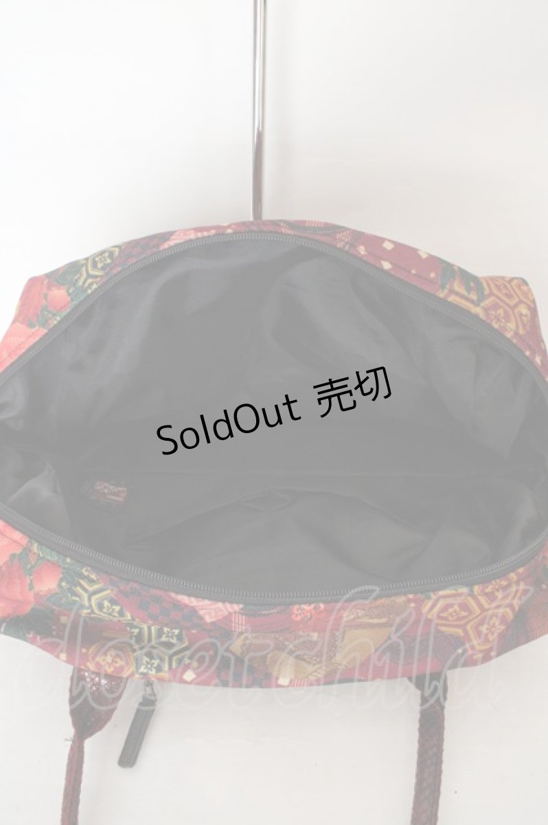 画像3: Qutie Frash / 和柄ミニボストンバッグ  レッド O-26-08-05-029-QU-BG-OW-ZT0808P (3)