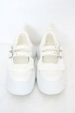 画像2: merry jenny / frill mary jane metal sneakers　スニーカー M オフシロ O-26-08-05-014-LO-SH-OW-OS (2)