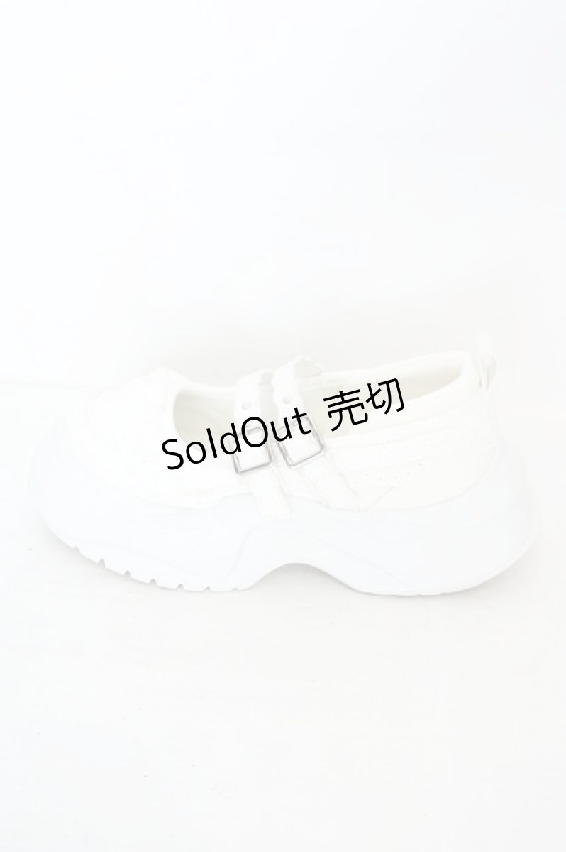 画像4: merry jenny / frill mary jane metal sneakers　スニーカー M オフシロ O-26-08-05-014-LO-SH-OW-ZT0814W (4)