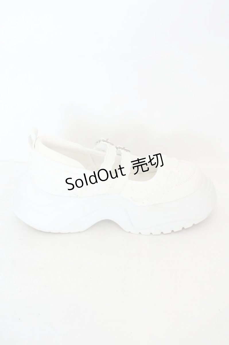 画像5: merry jenny / frill mary jane metal sneakers　スニーカー M オフシロ O-26-08-05-014-LO-SH-OW-ZT0814W (5)