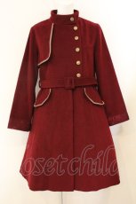 画像1: axes femme / ミリタリー風連釦コート M ワイン O-26-08-06-033-AX-CO-YM-OS (1)