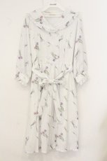 画像1: axes femme POETIQUE / チューリップストライプワンピース M シロ O-26-08-06-034-AX-OP-IG-OS (1)