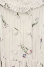 画像2: axes femme POETIQUE / チューリップストライプワンピース M シロ O-26-08-06-034-AX-OP-IG-OS (2)