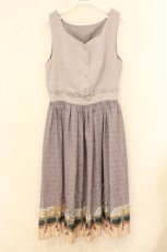 画像1: axes femme POETIQUE / パルティシオン柄ワンピース M ラベンダー O-26-08-06-036-AX-OP-IG-OS (1)