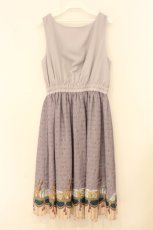 画像3: axes femme POETIQUE / パルティシオン柄ワンピース M ラベンダー O-26-08-06-036-AX-OP-IG-OS (3)