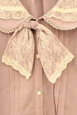 画像2: axes femme POETIQUE / ダブルカラーブラウス M ピンク O-26-08-06-040-AX-BL-IG-OS (2)