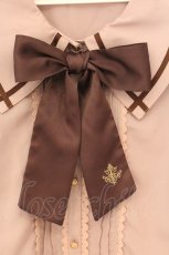 画像2: axes femme kawaii / セーラー襟ブラウス M ピンクベージュ×ブラウン O-26-08-06-041-AX-BL-IG-OS (2)