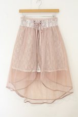 画像1: axes femme kawaii / チュールレーススカート M ピンクベージュ O-26-08-06-047-AX-SK-IG-OS (1)