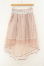 画像3: axes femme kawaii / チュールレーススカート M ピンクベージュ O-26-08-06-047-AX-SK-IG-OS (3)