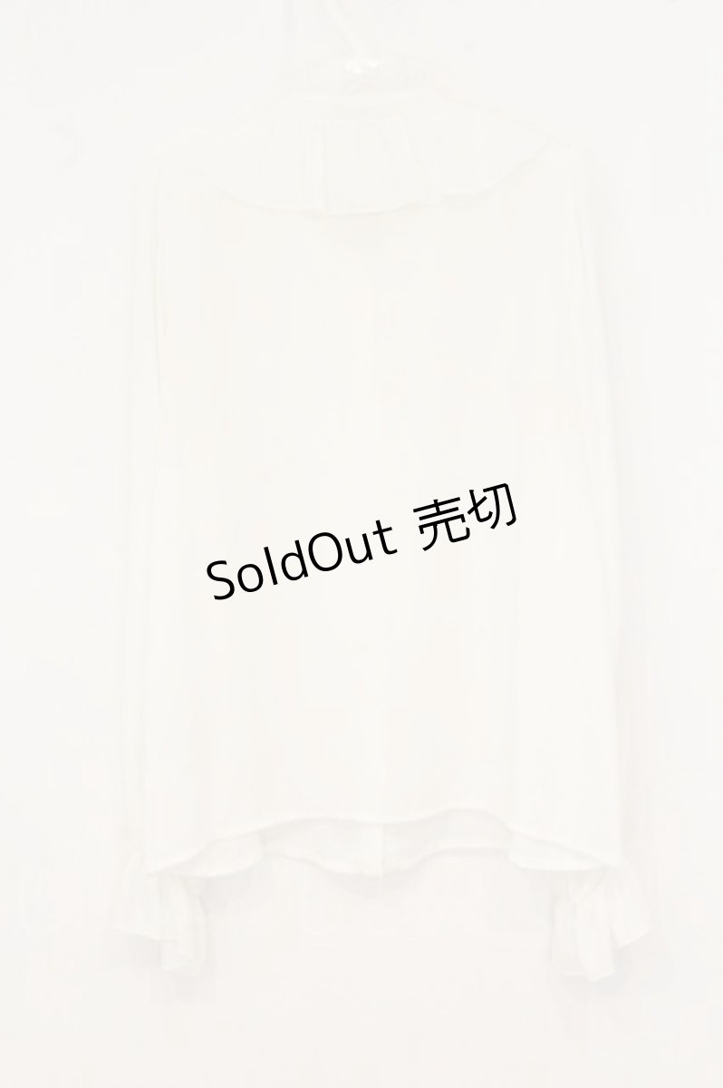 画像3: axes femme kawaii / ボウタイ付きフリルブラウス M シロ O-26-08-06-048-AX-BL-IG-OS (3)