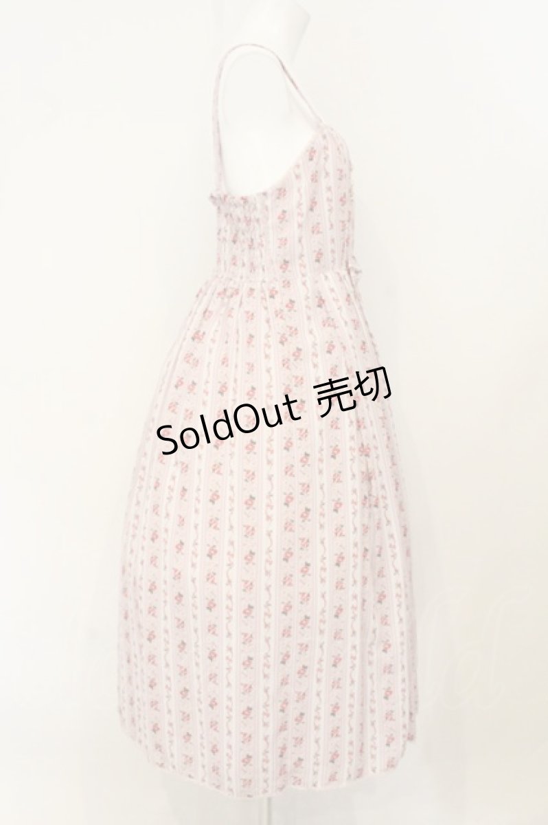 画像3: axes femme kawaii / プチローズ柄ジャンスカ M ピンク O-26-08-06-057-AX-OP-OW-OS (3)