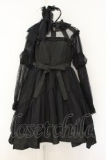 画像1: Moi-meme-Moitie / Nocturnal Romance ドレス+ヘッドドレス XL ブラック O-26-08-06-061-MO-OP-OW-OS (1)