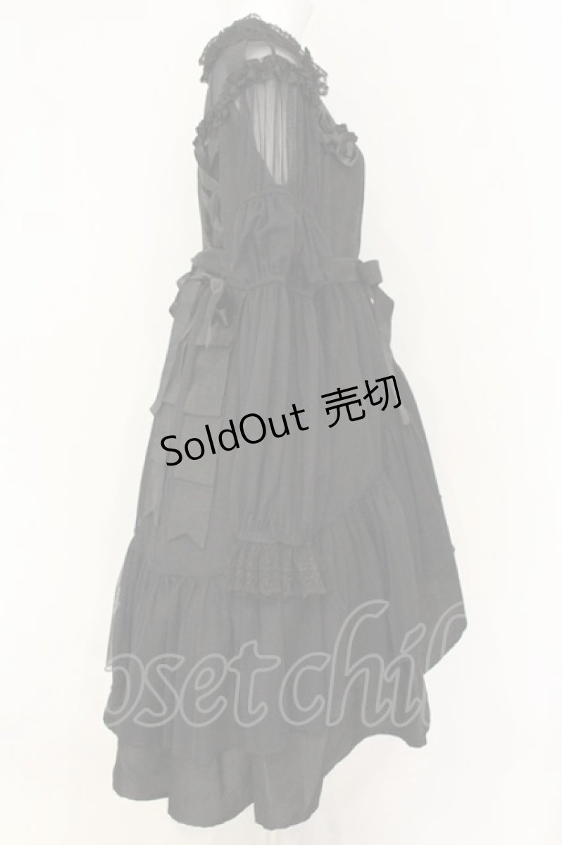 画像5: Moi-meme-Moitie / Nocturnal Romance ドレス+ヘッドドレス XL ブラック O-26-08-06-061-MO-OP-OW-OS (5)