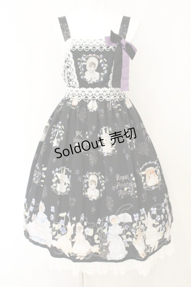 画像1: Royal Princess Alice / スミレの花園・tonoコラボ ジャンパースカート  クロ O-26-08-06-062-LO-OP-OW-OS (1)