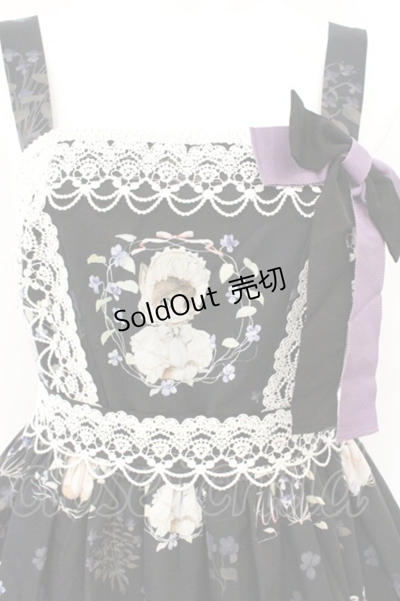 画像2: Royal Princess Alice / スミレの花園・tonoコラボ ジャンパースカート  クロ O-26-08-06-062-LO-OP-OW-OS (2)