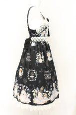 画像4: Royal Princess Alice / スミレの花園・tonoコラボ ジャンパースカート  クロ O-26-08-06-062-LO-OP-OW-OS (4)