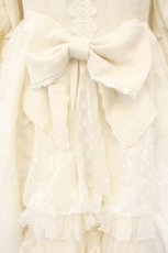 画像3: Jane Knows / ジャガードリボンワンピースセット  アイボリー O-26-08-06-065-LO-OP-IG-OS (3)