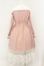 画像4: axes femme kawaii / レースアップオフショルワンピース M ピンク O-26-08-06-072-AX-OP-OW-OS (4)