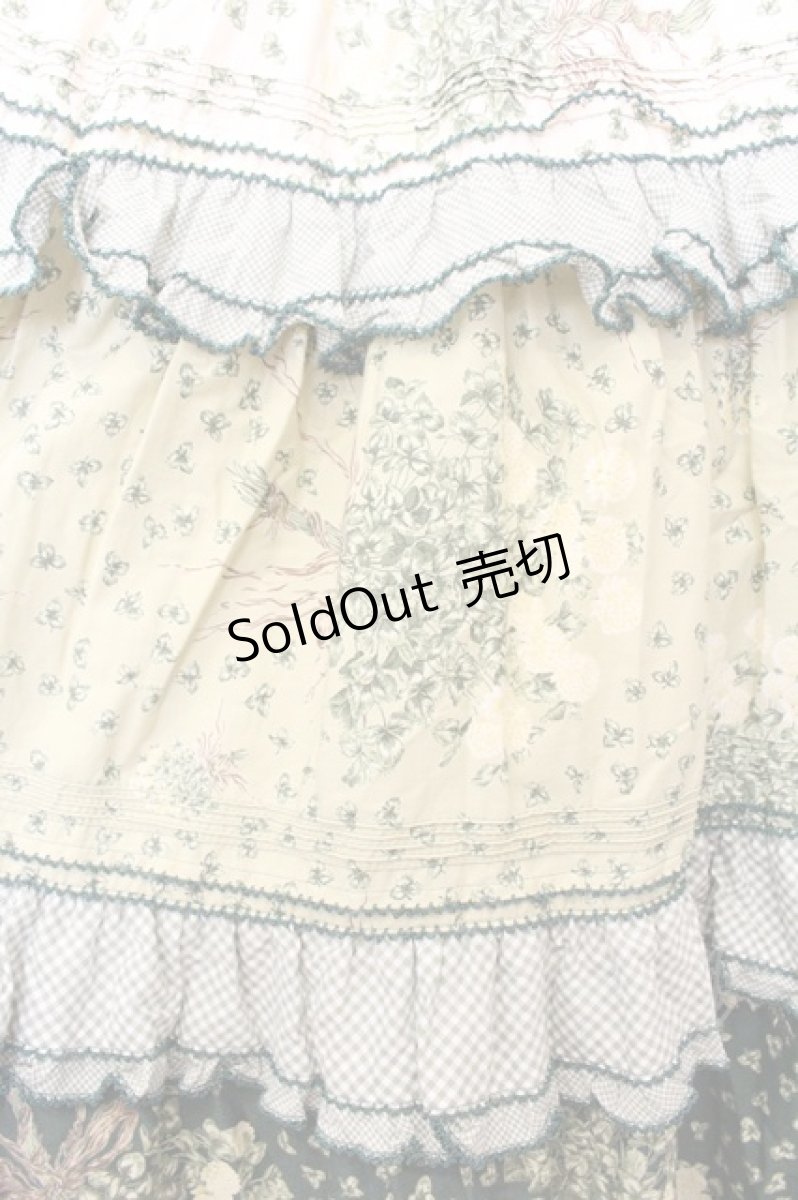 画像3: WONDERFUL WORLD / クローバー柄ワンピース  グリーン O-26-08-06-073-LO-OP-IG-OS (3)