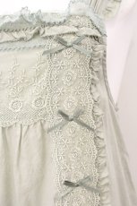 画像2: PINK HOUSE / ドットチュール×ローズチュールレース使いワンピース  薄荷 O-26-08-06-074-LO-OP-IG-OS (2)