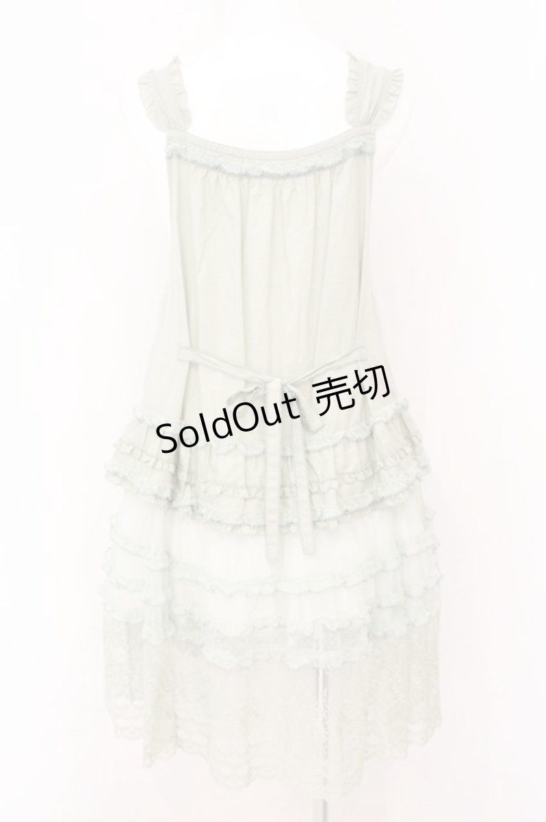 画像5: PINK HOUSE / ドットチュール×ローズチュールレース使いワンピース  薄荷 O-26-08-06-074-LO-OP-IG-OS (5)