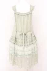 画像5: PINK HOUSE / ドットチュール×ローズチュールレース使いワンピース  薄荷 O-26-08-06-074-LO-OP-IG-OS (5)