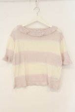 画像1: E hyphen world gallery / ローゲージニットTシャツ F ラベンダー O-26-08-06-011-LO-TS-YM-OS (1)
