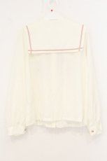 画像3: axes femme kawaii / 薔薇刺繍ブラウス M キナリ×ピンク O-26-08-06-083-AX-BL-OW-OS (3)