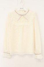 画像1: axes femme POETIQUE / ヨーク切替シフォンプルオーバー M キナリ O-26-08-06-084-AX-TO-OW-OS (1)