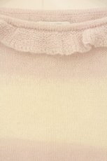 画像2: E hyphen world gallery / ローゲージニットTシャツ F ラベンダー O-26-08-06-011-LO-TS-YM-OS (2)