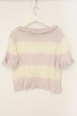 画像3: E hyphen world gallery / ローゲージニットTシャツ F ラベンダー O-26-08-06-011-LO-TS-YM-OS (3)