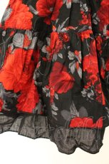 画像2: BPN / 薔薇柄スカート M ブラック×レッド O-26-08-06-088-GO-SK-OW-OS (2)
