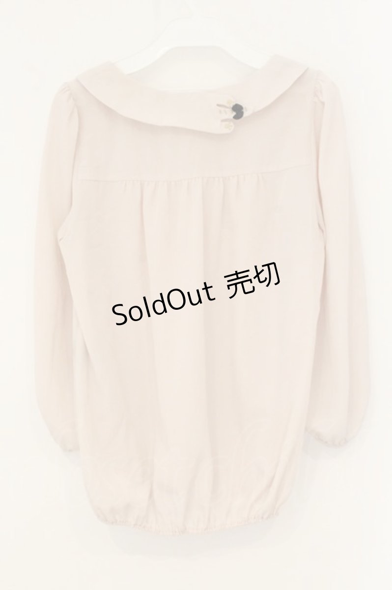 画像2: Franche Lippee / ねこ襟シフォンブラウス M ベージュ O-26-08-06-012-LO-BL-YM-OS (2)