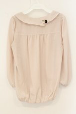 画像2: Franche Lippee / ねこ襟シフォンブラウス M ベージュ O-26-08-06-012-LO-BL-YM-OS (2)