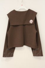 画像2: m petit by misako / サンリオキャラクターズコラボ マイメロディセーラーカーディガン 3L ブラウン O-26-08-06-013-LO-TO-OW-OS (2)