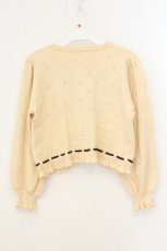 画像4: axes femme kawaii / Rosy Bearニットカーデ M アイボリー O-26-08-06-016-AX-TO-OW-OS (4)