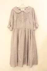 画像1: m petit by misako / NINA'sコラボワンピース 3L ブラウン O-26-08-06-021-LO-OP-OW-OS (1)