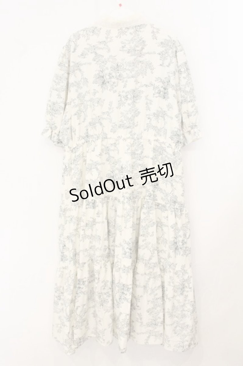 画像3: m petit by misako / TT*AMトワルドジュイワンピース 4L シロ×グリーン系 O-26-08-06-022-LO-OP-OW-OS (3)