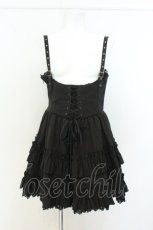 画像1: ATELIER PIERROT / Forbidden Prayer Jumper Skirt　ジャンパースカート  ブラック O-26-08-07-006-EL-OP-OW-OS (1)