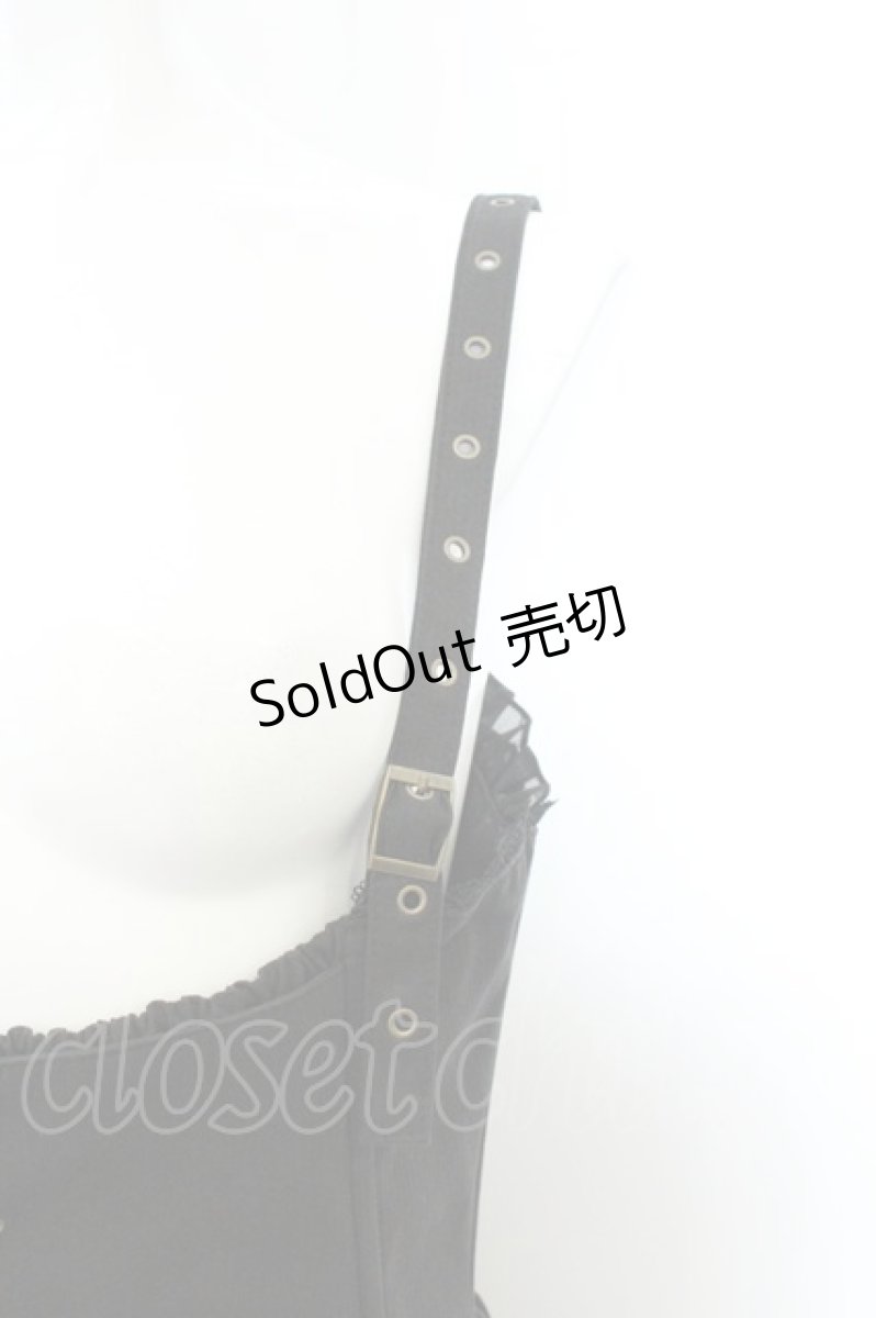 画像3: ATELIER PIERROT / Forbidden Prayer Jumper Skirt　ジャンパースカート  ブラック O-26-08-07-006-EL-OP-OW-OS (3)