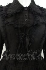 画像2: lolita charm / ラッセルレース配色ワンピース M クロ（真っ黒ではない） O-26-08-07-001-LO-OP-OW-OS (2)