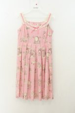 画像1: Emily Temple cute / プリンセスノースリーブワンピース M ピンク O-26-08-07-012-ET-OP-OW-OS (1)