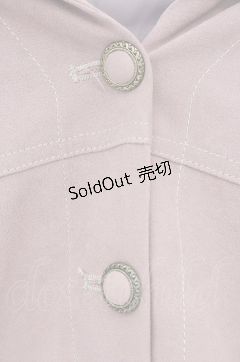 画像2: axes femme POETIQUE / バックレースアップジャケット M ピンク O-26-08-08-003-AX-JA-IG-OS (2)