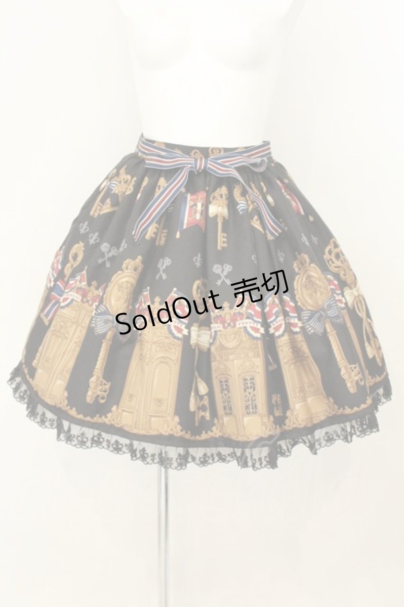 画像1: Angelic Pretty / 幸運の鍵スカート  クロ O-26-08-08-030-AP-SK-IG-OS (1)