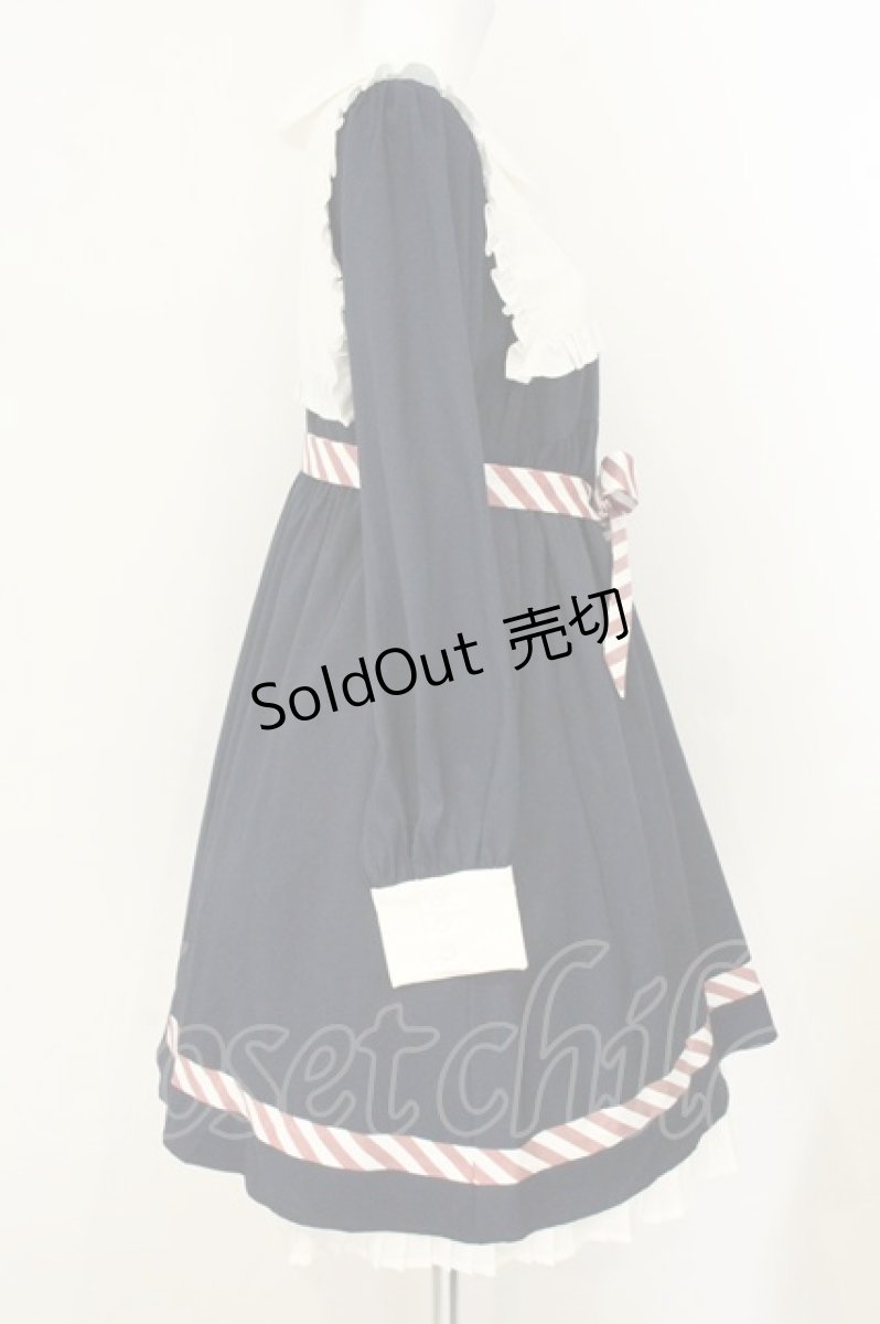 画像3: axes femme kawaii / 刺繍入りワンピース M ネイビー O-26-08-08-038-AX-OP-IG-OS (3)