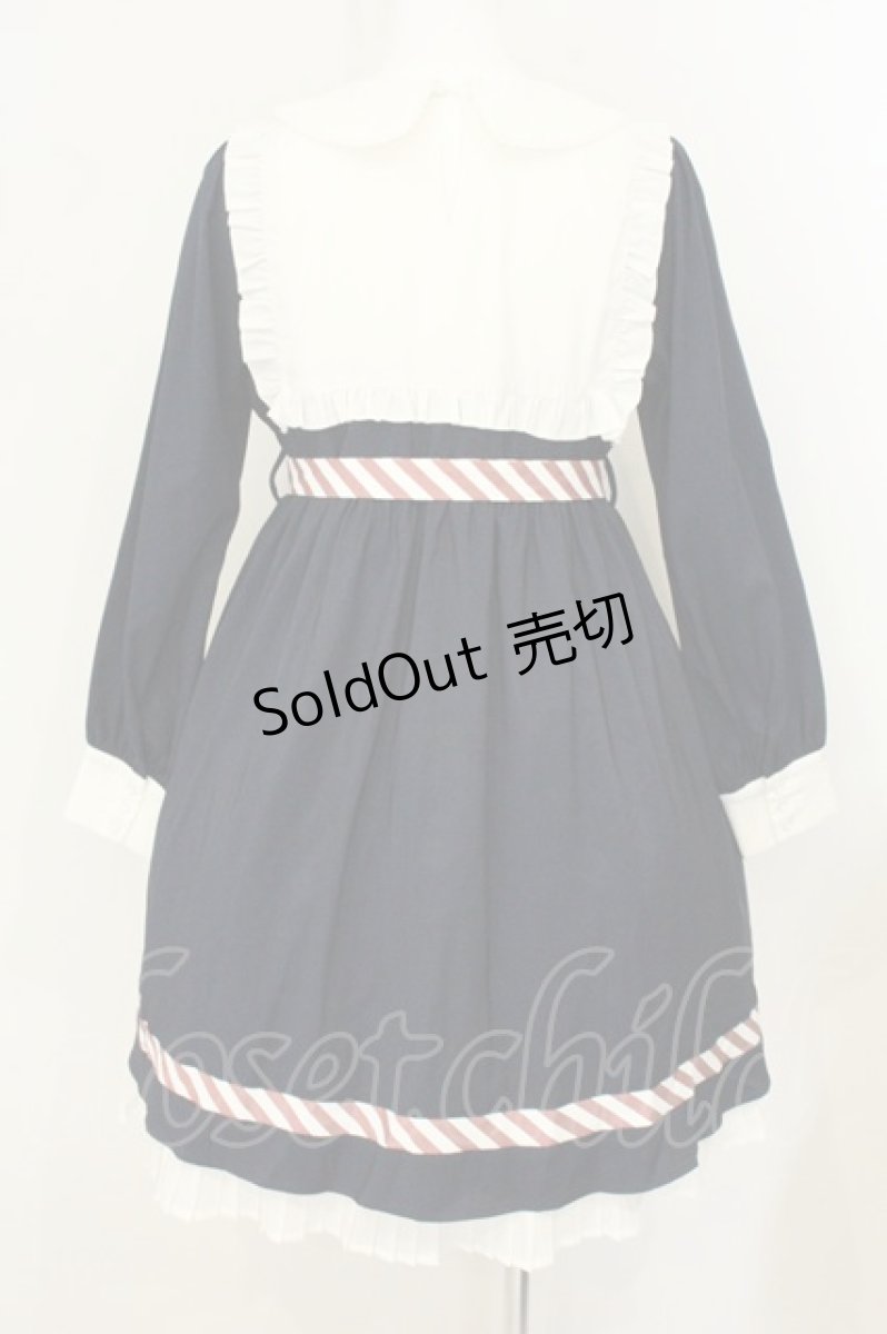 画像4: axes femme kawaii / 刺繍入りワンピース M ネイビー O-26-08-08-038-AX-OP-IG-OS (4)