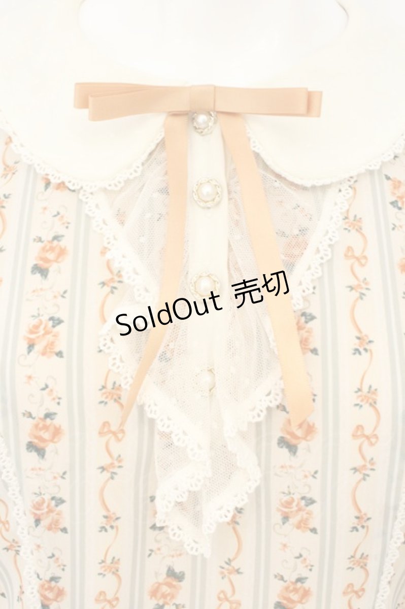画像2: axes femme kawaii / プチローズ柄ワンピース M アイボリー O-26-08-08-039-AX-OP-IG-OS (2)