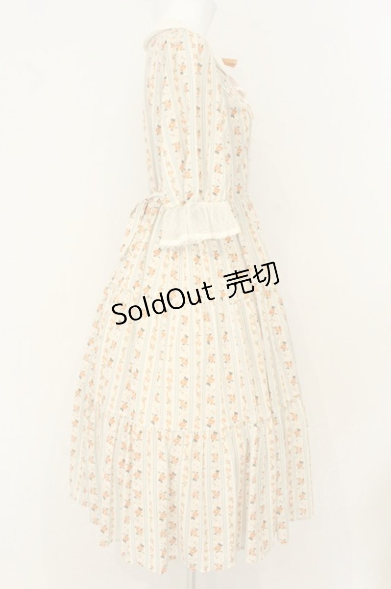 画像3: axes femme kawaii / プチローズ柄ワンピース M アイボリー O-26-08-08-039-AX-OP-IG-OS (3)