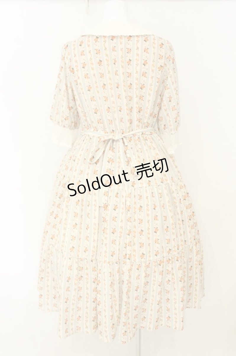 画像4: axes femme kawaii / プチローズ柄ワンピース M アイボリー O-26-08-08-039-AX-OP-IG-OS (4)